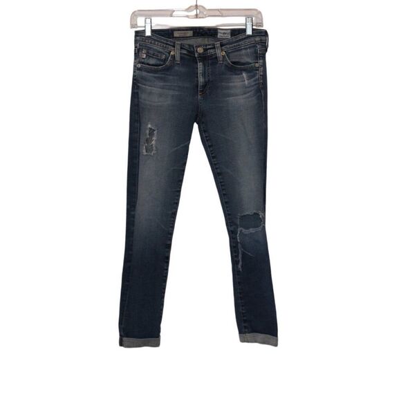 Ag Adriano Goldschmied the Stilt Roll Up Cigarette Skinny Jeans Women's Sz 26 - Picture 1 of 13